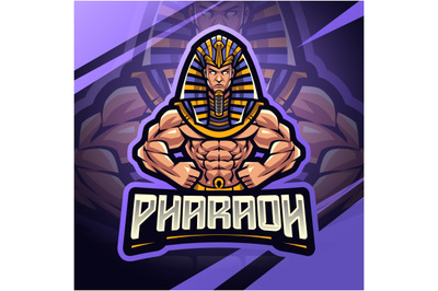 Pharaoh esport mascot logo design
