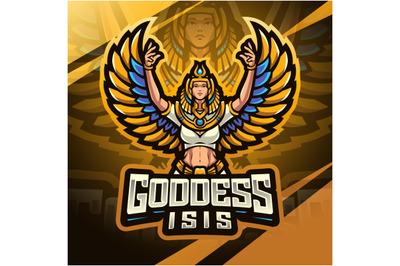 Isis goodess esport mascot logo design