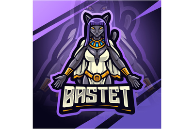 Bastet esport mascot logo design