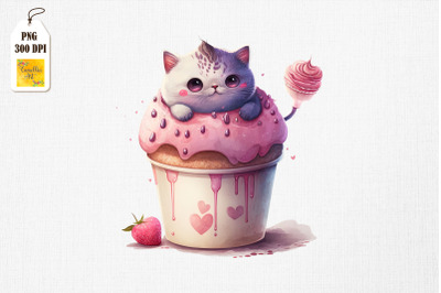 Cute Cat Loves Cupcake Valentine&amp;&23;039;s Day 5