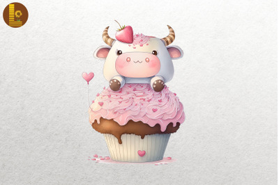 Cute Baby Ox Loves Cupcake Valentine 3