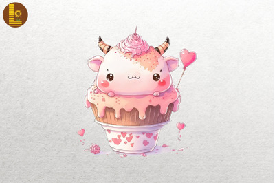 Cute Baby Ox Loves Cupcake Valentine 4