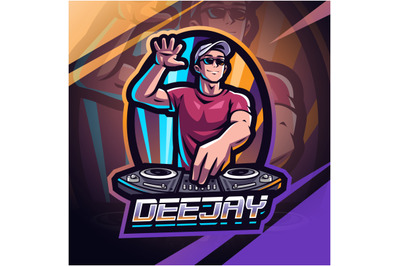 Deejay esport mascot logo design