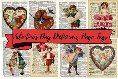 4 Pages Valentine&#039;s Day Dictionary Tags