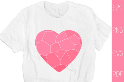 Valentine Heart sublimation. Valentine Heart T- shirt design