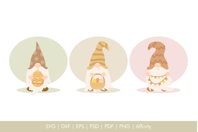 Easter Gnomes SVG Spring Illustration