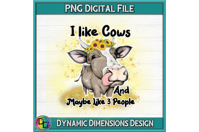 I like Cows and Like 3 People PNG