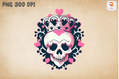 Skull &amp; Hearts Happy Valentine&#039;s Day 4