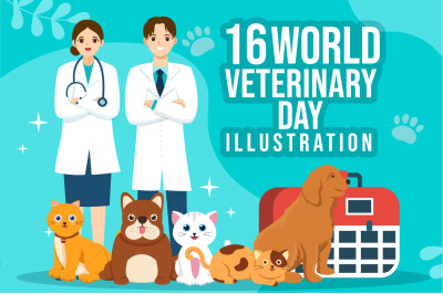 16 World Veterinary Day Illustration