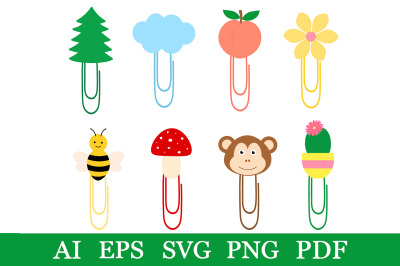 Paperclip clipart. Paperclip SVG. Paperclip template