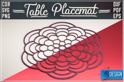 Table Placemat SVG | Table Placemat SVG Design | Home Decoration SVG