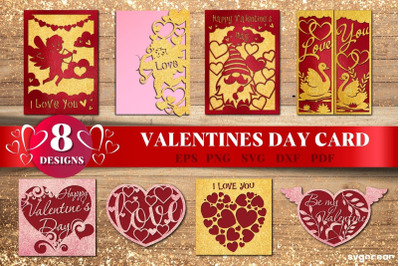 Valentines Day Cards SVG | Papercut | 3D Crafts