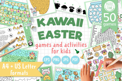 Easter Kawaii games and activities for kids
