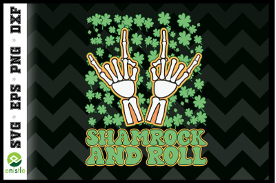 Shamrock and Roll St Patrick Skeleton