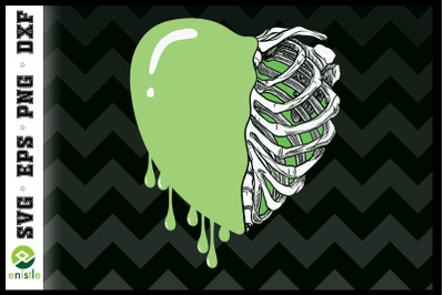 Lucky Skeleton Cage Heart st Patrick Day