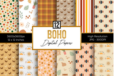 Boho Digital Papers