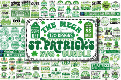 Mega St Patrick&#039;s Day SVG Bundle