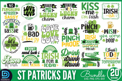 St.patrick&#039;s Day Quotes SVG Bundle