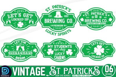 Vintage St Patrick&#039;s Day SVG Bundle