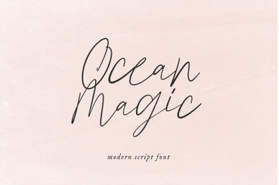Ocean Magic - Modern Script Font