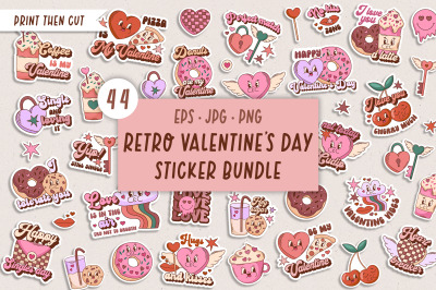 Retro Valentine Packaging Sticker | Anti Valentines Stickers
