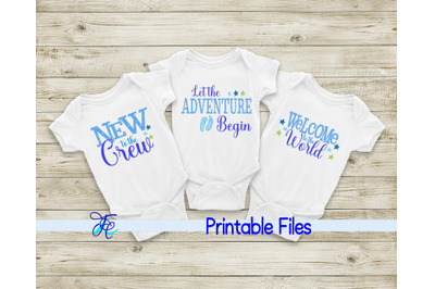 3 Baby Boy Sayings - Sublimation