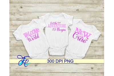 3 Baby Girl Sayings - Sublimation