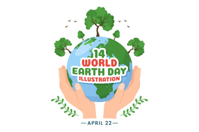 14 Happy Earth Day Illustration