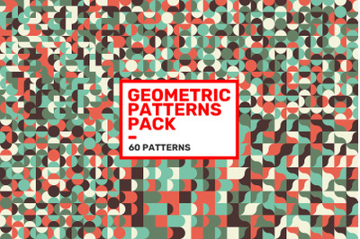 60 Geometric Colorful Art Patterns Pack