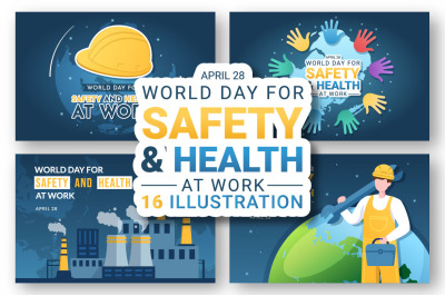 16 World Day of Safety and Health at Work Illustration