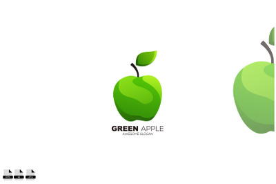 green apple design illustration fruit