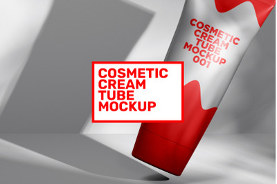 Cosmetic Cream Tube Mockup