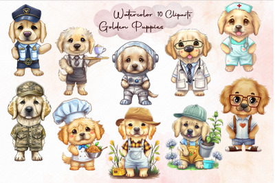 Cute Golden Puppies Bundle