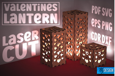 Valentines Day Lantern SVG | Paper Cut SVG | Love Design