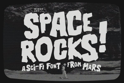 Space Rocks! A Retro Sci-Fi Font Inspired by 1950s Television Serials
