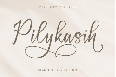 Pilykasih - Beautiful Script Font