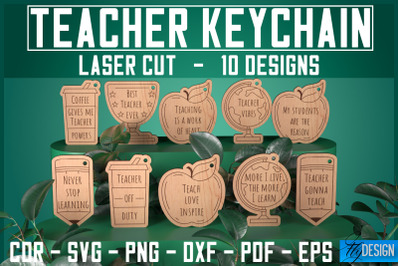 Teacher SVG Keychain Bundle | Teacher Quotes SVG Design