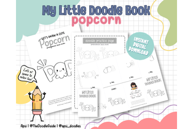 Draw A Cute Popcorn MLDB