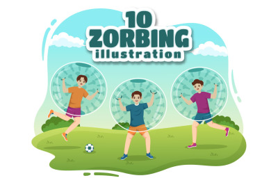 10 Zorbing Sport Illustration