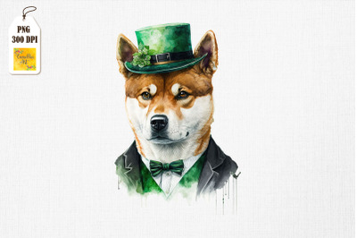 Gangster Shiba Inu St Patrick&#039;s Day