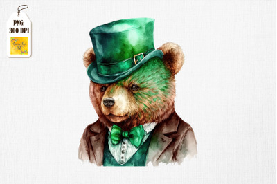 Gangster Bear St Patrick&#039;s Day