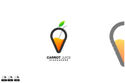 carrot juice design template gradient color