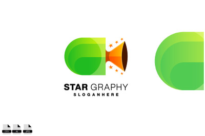 star graphic logo abstract design template symbol