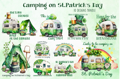 Camping On St.Patrick&#039;s Day Bundle