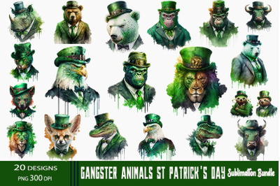 Gangster Animals St Patrick&#039;s Day Bundle