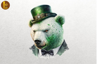 Gangster Polar Bear St Patrick&#039;s Day 2