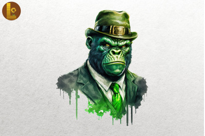 Gangster Gorilla Saint Patrick&#039;s Day