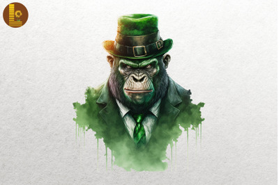 Gangster Gorilla Saint Patrick&#039;s Day 3