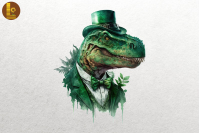 Gangster T-Rex Saint Patrick&#039;s Day