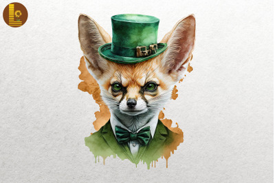 Gangster Fennec Fox Saint Patrick&#039;s Day